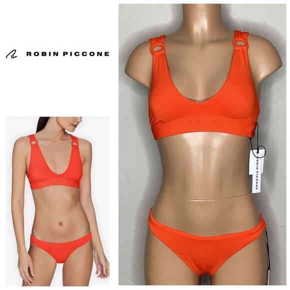 New. Robin Piccone sunrise orange bikini. Small. Retails $168 - Picture 1 of 8